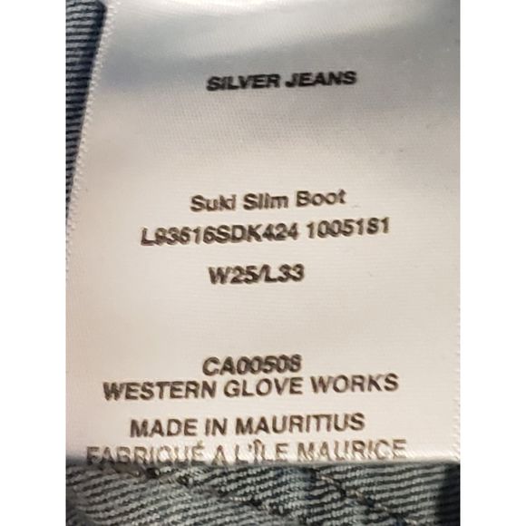 Women's Silver Jeans Co., Suki Slim Boot, W25/L33, Dark Blue - Picture 5 of 7